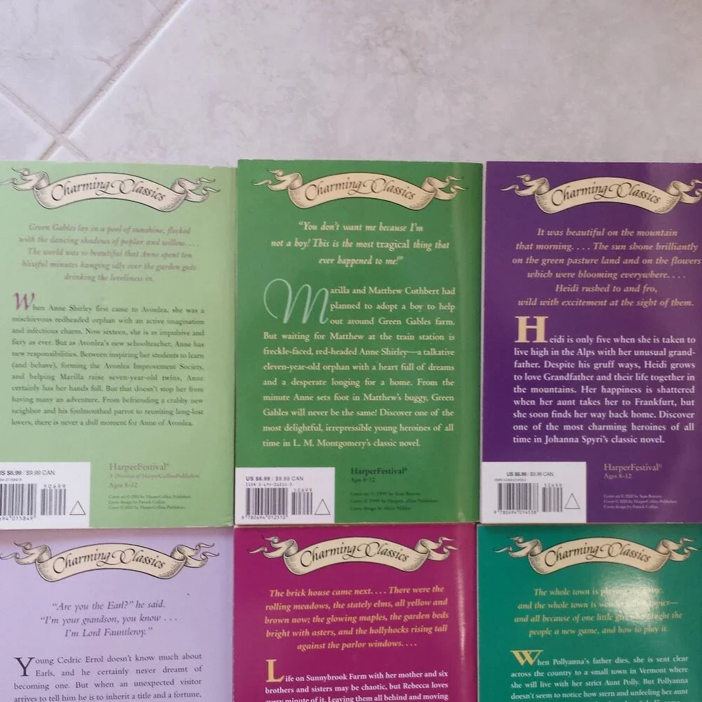 Set of 6 Softback Books